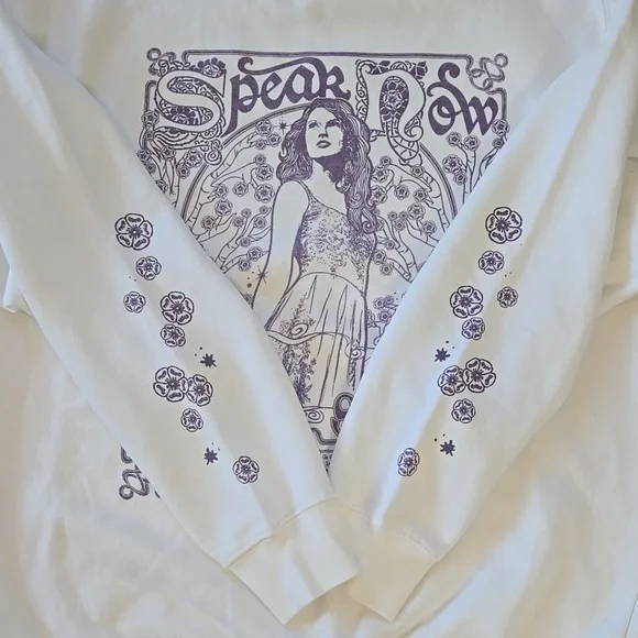 Taylor Swift Sweatshirt Size XL Speak Now (Taylor's Version) Tracklist Crewneck - Picture 8 of 9